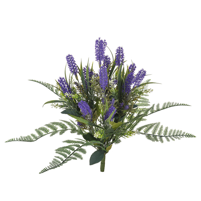 Set 2 Bouquet Artificiali con Lavanda Larghezza 5 cm