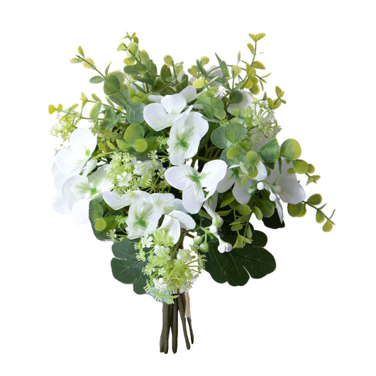 Set 3 Bouquet Artificiali Eucalipto Ortenzie 34 cm