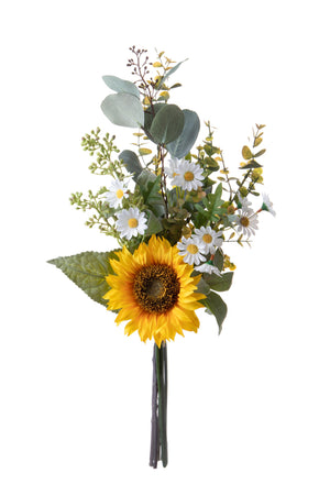 Set 2 Bouquet Artificiali con Girasoli H 53 cm