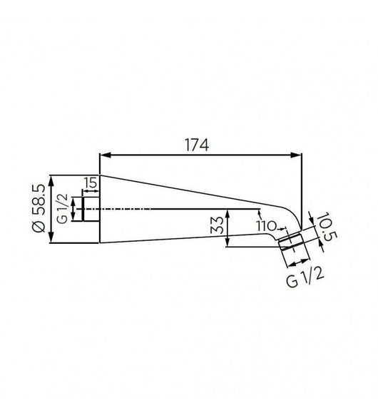 Gruppo duplex cromato ad 1 getto cod 79832