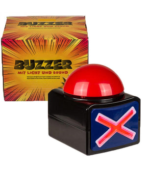 Buzzer In Plastica Con Luce Led Effetti Sonori Altoparlante Quiz Show Gioco Tv         