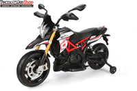 Moto Elettrica per Bambini Aprilia Racing Dorsoduro 12V Ruote in EVA-Rosso