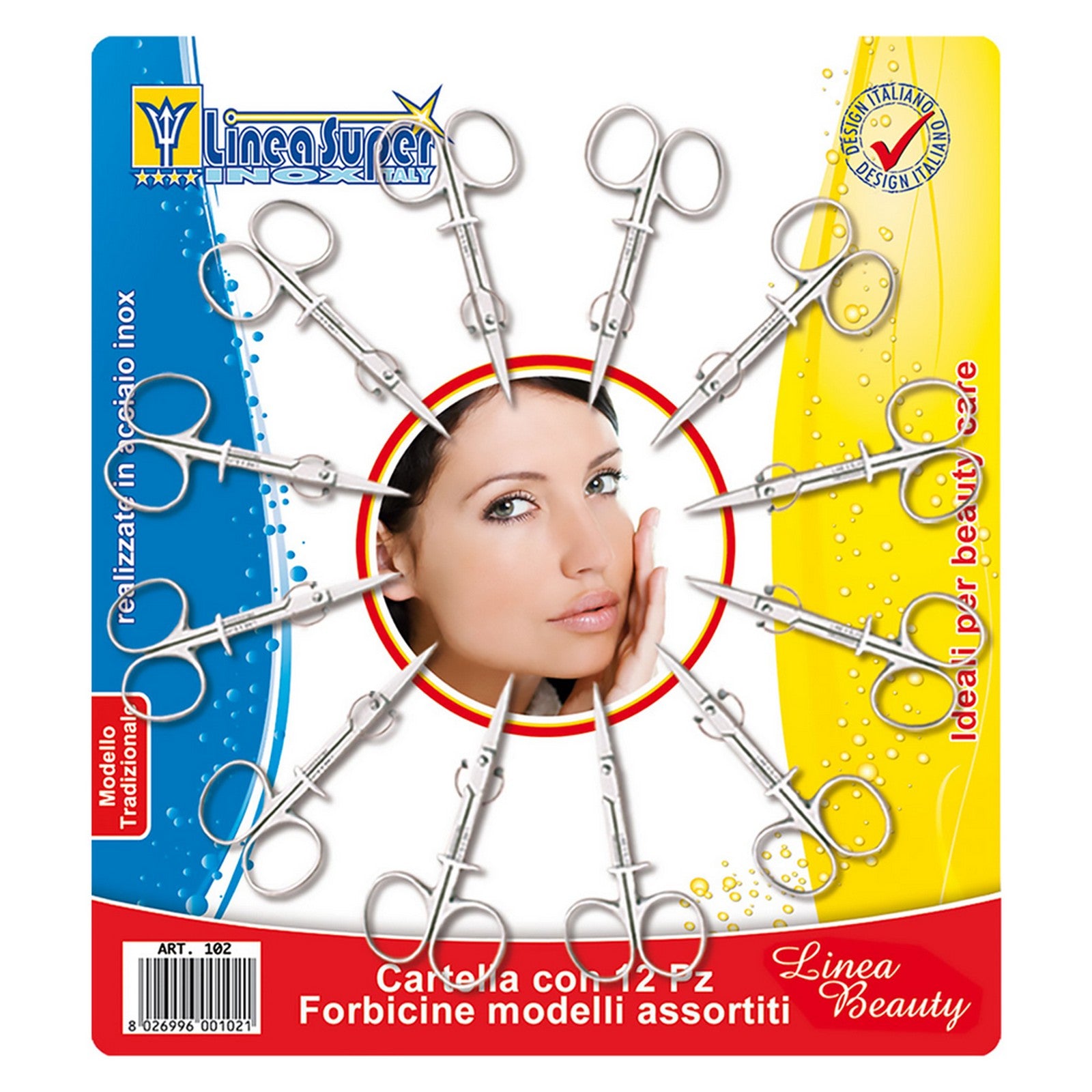 cf cartella forbici manicure cf. 12 pz 802462nlm