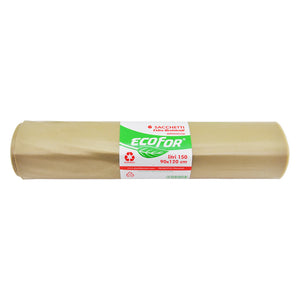 cf sacchi polietilene nettezza urbana 'extra strong' cm 90 x 120 cf.6 pz - lt.150 ambra 8035488nlm