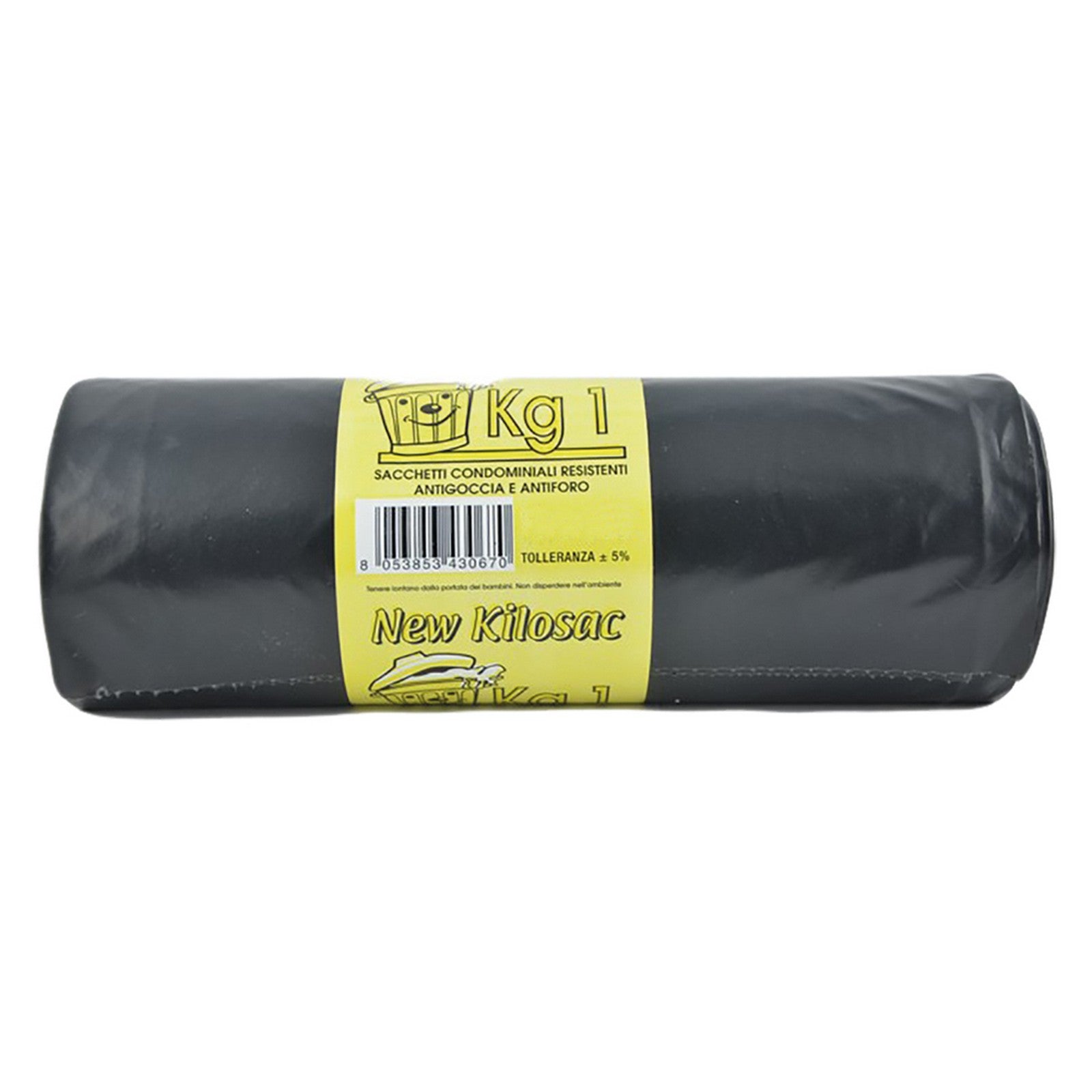 1 pz sacchi polietilene nettezza urbana 'pesanti' 120 x 130 nero - rt.1 kg cod:ferx.8035325nlm