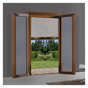 zanzariera a rullo verticale per porta/finestra cm 140 x 250 - bronzo 3143625nlm