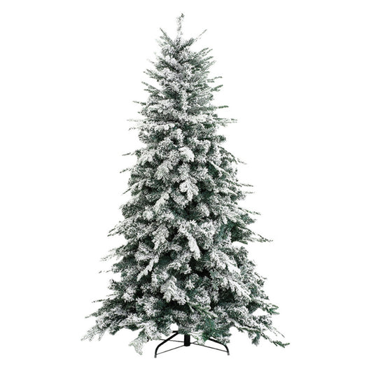 albero di natale innevato 'alaska' h.210 cm - base 134 cm / 1876 rami 8076424nlm