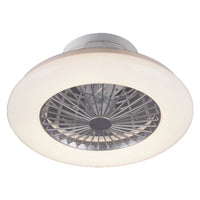 ventilatore a soffitto / plafoniera 'stralsund' diametro cm. 50 x h.16 - potenza luce 26,8 w cod:ferx.7013280nlm