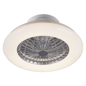 ventilatore a soffitto / plafoniera 'stralsund' diametro cm. 50 x h.16 - potenza luce 26,8 w cod:ferx.7013280nlm