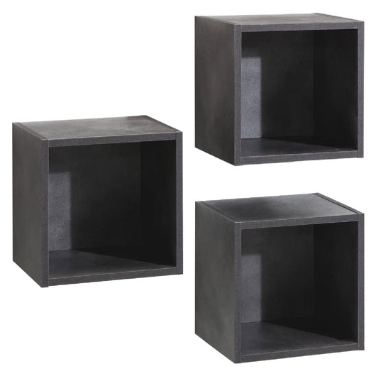 pensile a giorno / cubo linea 'vittoria' cm. 28 x 35 x h.35 - cemento 7950320nlm