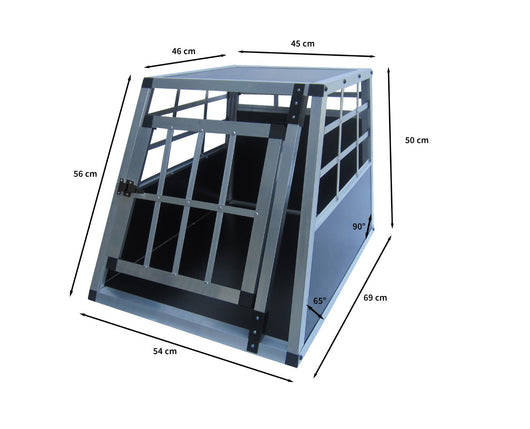 Gabbia Singola per Trasporto Cani e Animali per Bauli Macchine Autovetture - Media