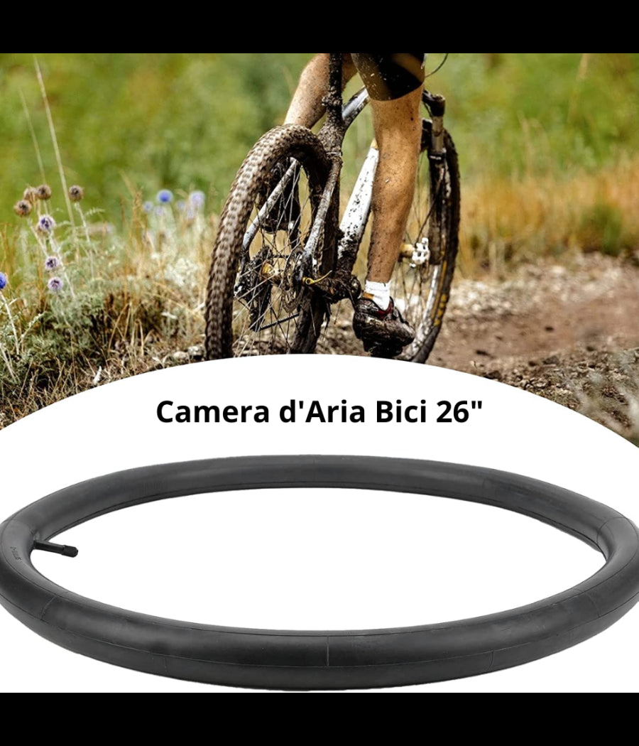 Camera D'aria Per Bicicletta 26" 1.75 - 1.90 44mm Valvola Schrader Americana         