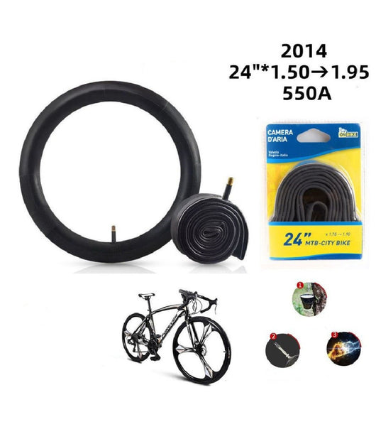 Camera D'aria Ruote Bici Mtb 24" X 1.50 - 1.95 550a Valvola Regina Italia 2014         