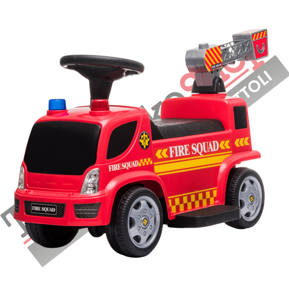 Camion dei Pompiperi Elettrico per Bambini 6V Spara Bolle