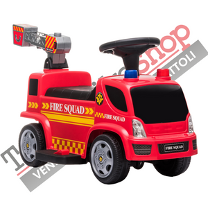 Camion dei Pompiperi Elettrico per Bambini 6V Spara Bolle