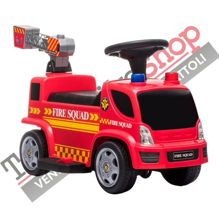 Camion dei Pompiperi Elettrico per Bambini 6V Spara Bolle