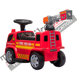 Camion dei Pompiperi Elettrico per Bambini 6V Spara Bolle