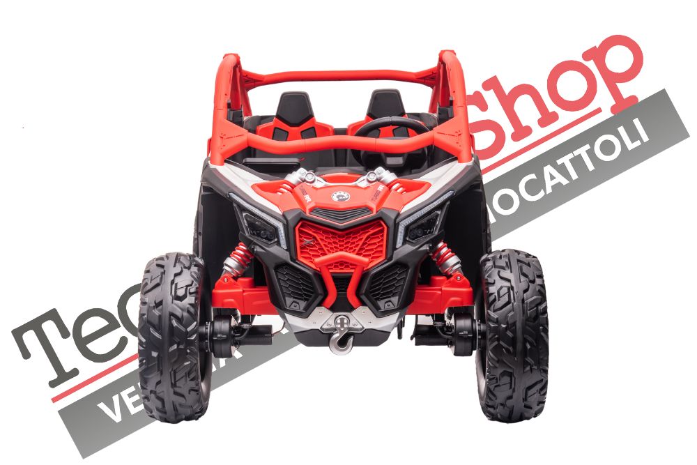 Auto Elettrica per Bambini Can-Am 2 Posti 12v colore Rosso