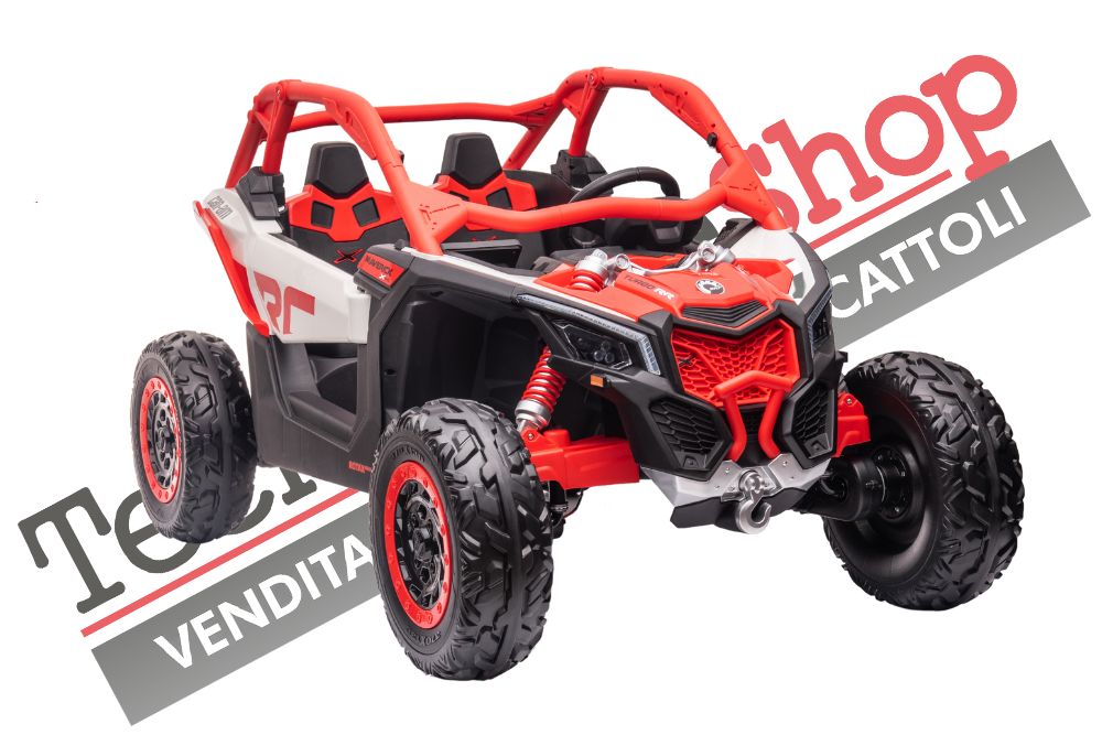 Auto Elettrica per Bambini Can-Am 2 Posti 12v colore Rosso