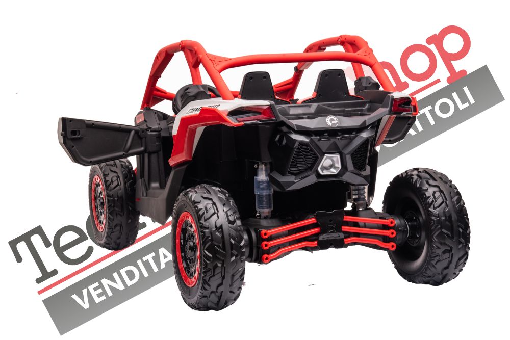 Auto Elettrica per Bambini Can-Am 2 Posti 12v colore Rosso