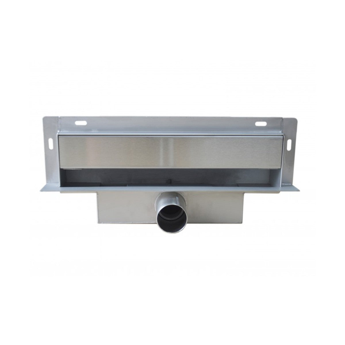 Canaletta doccia inox scarico a muro da 30 e 70cm, dimensioni 30cm