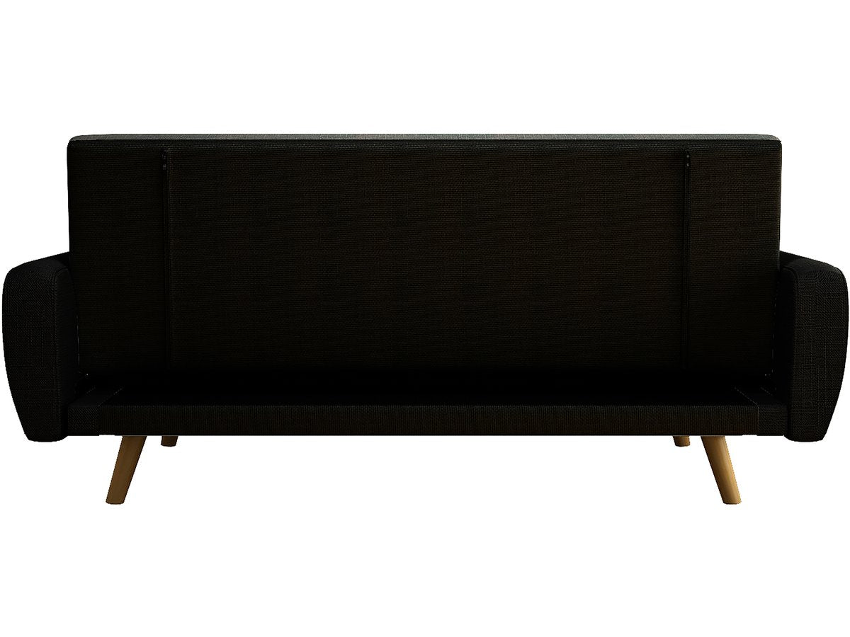 Divano letto 3 posti Ariana 212,5x84x81 cm colore Nero