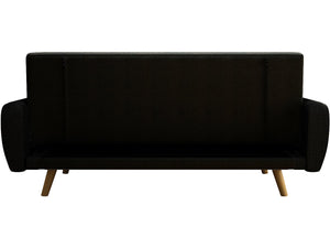 Divano letto 3 posti Ariana 212,5x84x81 cm colore Nero