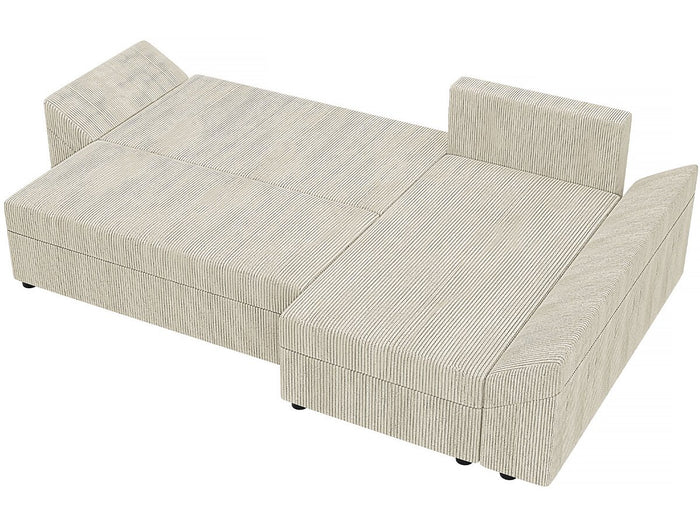 Divano angolare Dante L 248x139x80 cm Beige.