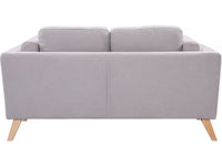 Divano 2 posti fisso Elizabeth 165x87x84 cm colore Grigio chiaro