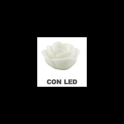 Candela led rosa bianco fontana cmø32h20