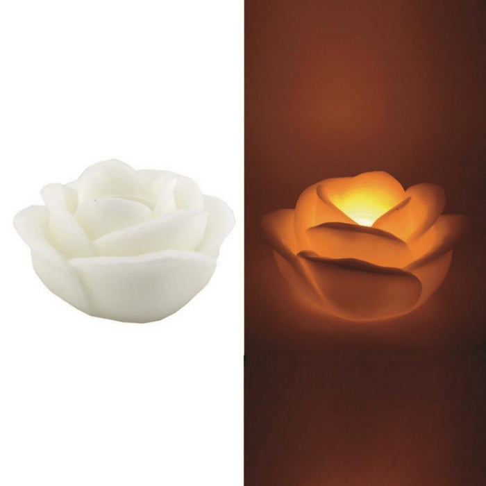 Candela led rosa bianco fontana cmø32h20