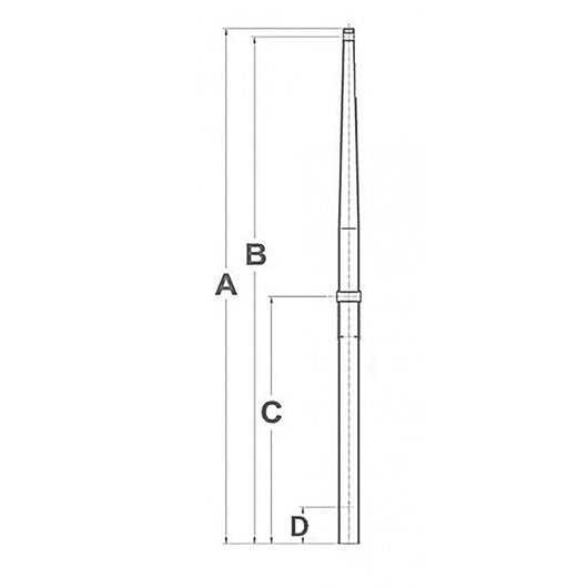 CANDELIERE INOX Ø MM.25X510