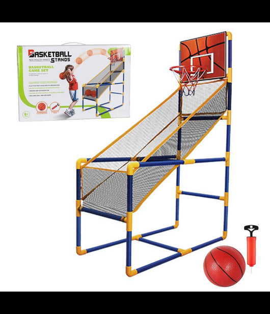 Canestro Basket Arcade Palla Canestro Sala Giochi Pallone Gonfiatore 140x89x46cm         