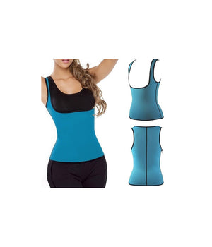 Canotta Snellente Donna Cami Hot Shapers Dimagrante Neotex Azzurra Per Fitness     M    