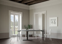 Consolle Allungabile 90-196x40x77 cm in Nobilitato Grigio