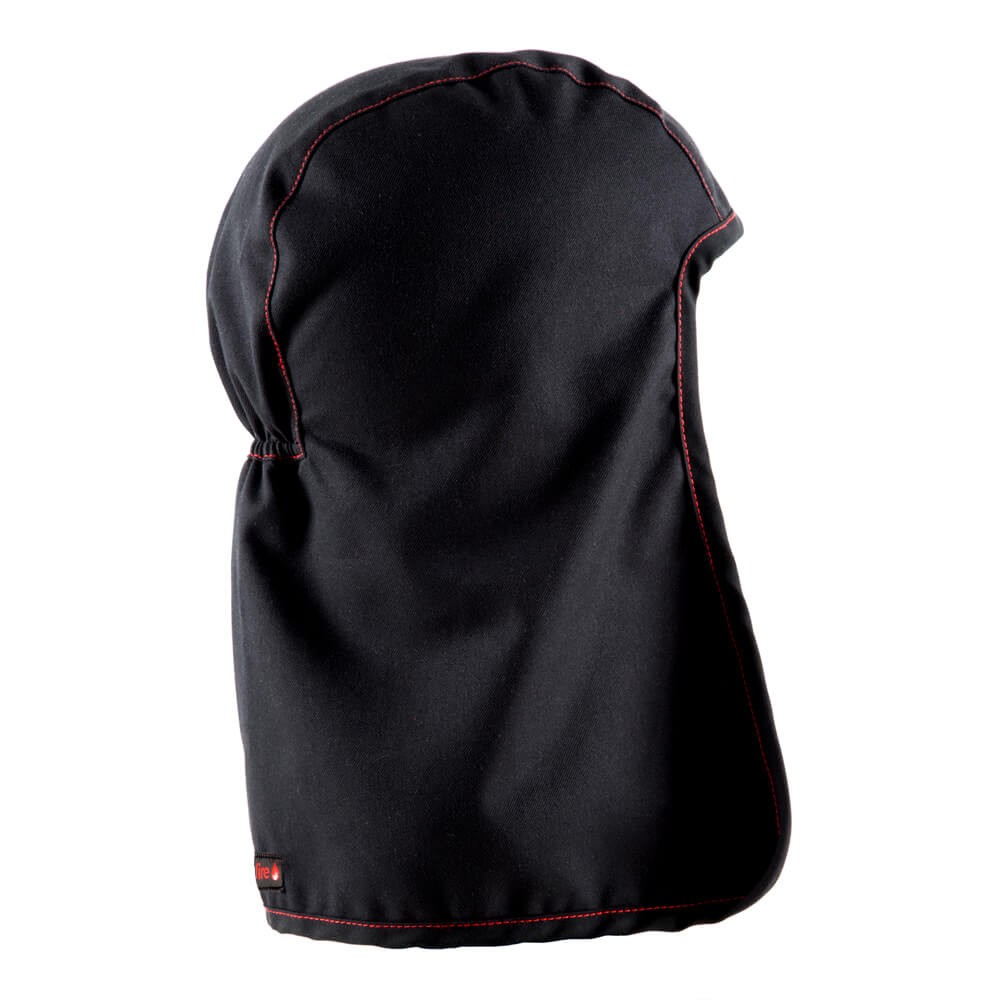 TEXFIRE | Cagoule ignifuge pour soudeur, respirante, lavable et avec ajustement élastique. Adaptée à tous les masques.