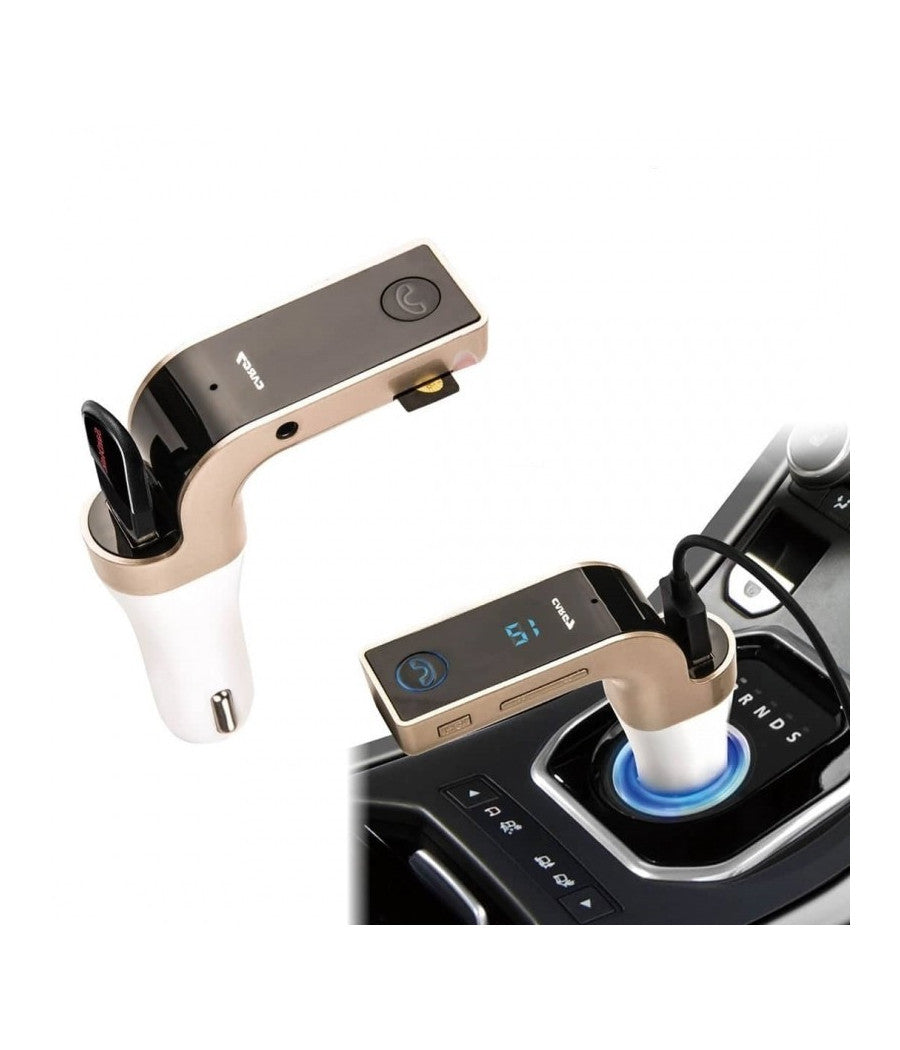 Caricabatterie Carg7 Auto Trasmettitore Bluetooth Usb Tf Card Android Ios Tablet         