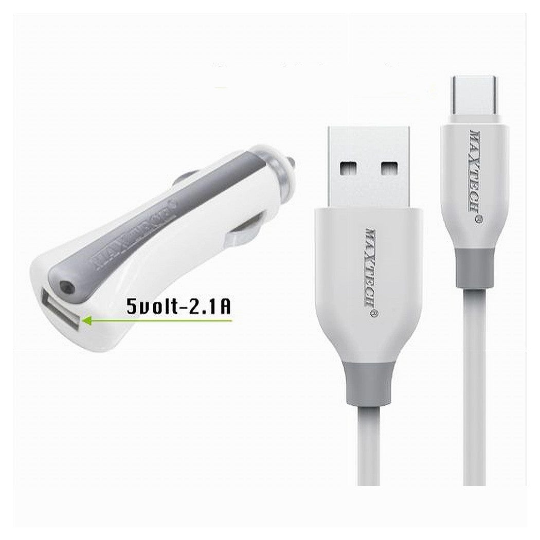 Caricabatterie Caricatore Auto Cavo Usb Type-c 1mt Ricarica 10w Maxtech Ma-tc01         