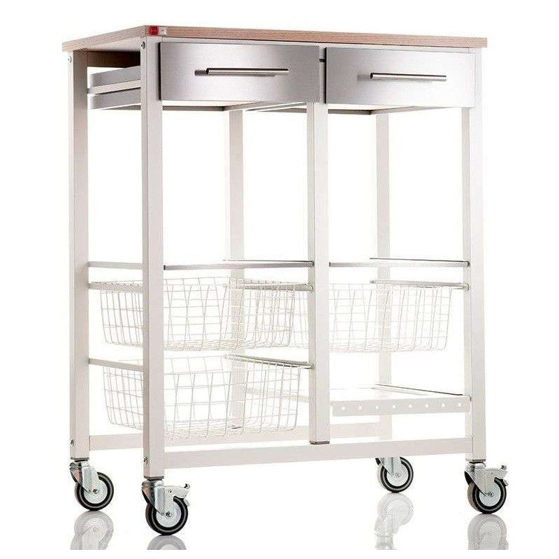 Carrello da cucina doppio, serie: ONDA DOPPIO