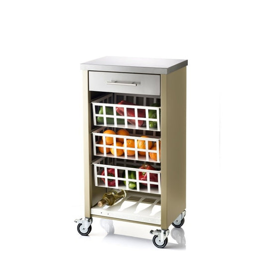 Carrello da cucina MOHER, colore beige