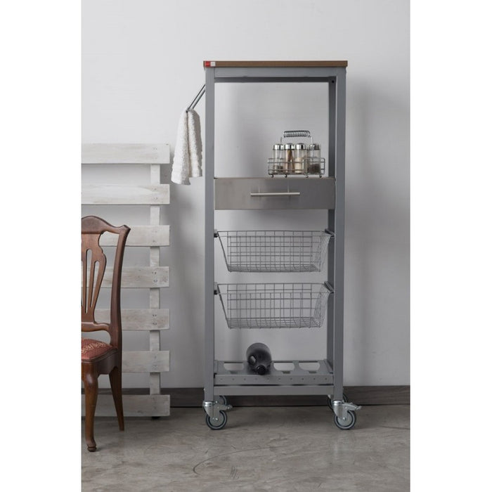 Carrello da cucina ONDA ALUMINIUM ALTO