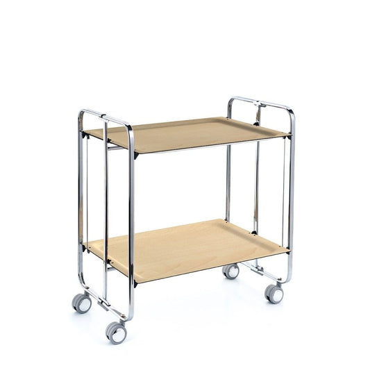 Carrello pieghevole da cucina BAUHAUS, 2 vassoi. Struttura cromata, Fantasia 5