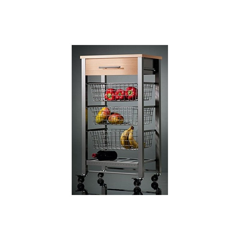 Carrello porta frutta e verdura, Carrello salvaspazio cucina DIANA