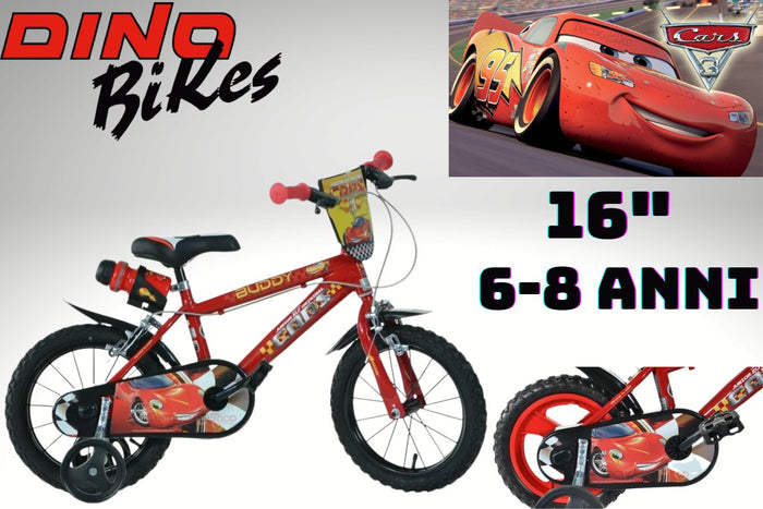 Bicicletta  Bambino Dino Bikes Cars 3 16 pollici