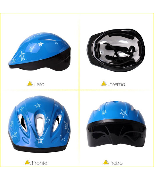 Casco Da Bambino Per Bici Bicicletta Con Chiusura Regolabile Vari Colori Xc-1691         