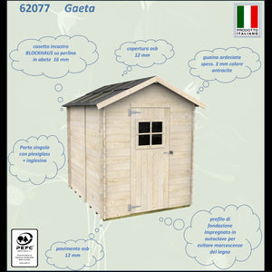 Casetta Bh16 Gaeta 178x218 cm PSF+ ingl. pefc