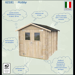 Casetta Bh19 Hobby Varie misure PSF pefc - Porta doppia 198x248