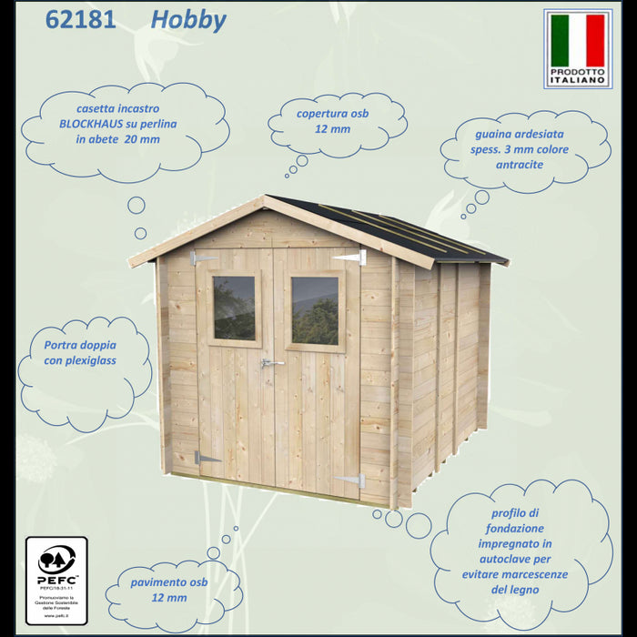 Casetta Bh19 Hobby Varie misure PSF pefc - Porta doppia 198x248