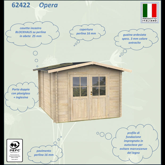 Casetta Bh25 Opera Varie misure PDF pefc - Porta doppia 215x250