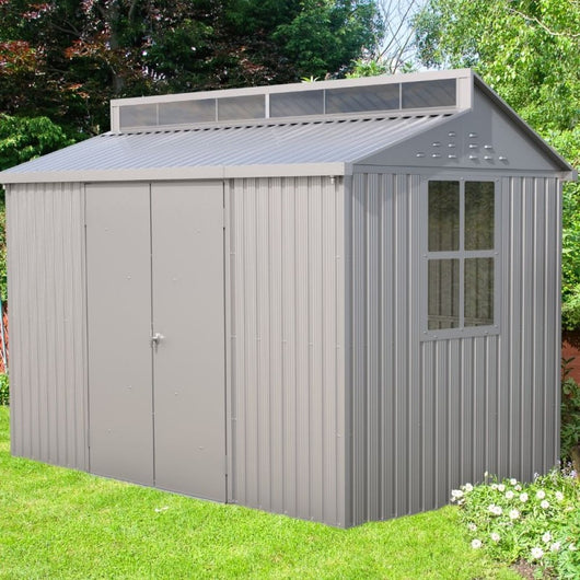 Casetta in Alluminio Alu 10'x6' Duramax 323 x 172 x 230,5 cm colore grigio